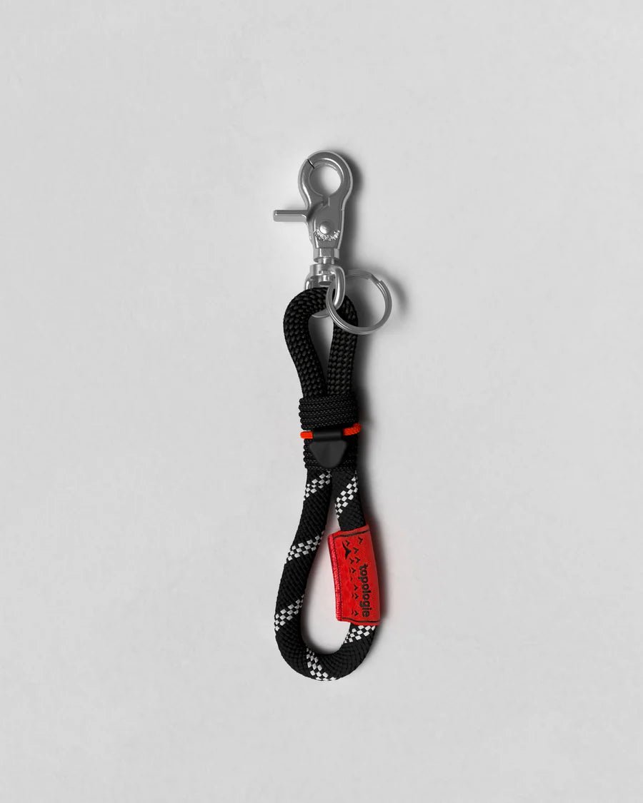 Topologie Wares Straps 8mm Loop Key Holder Black Reflective Lattice - @dv