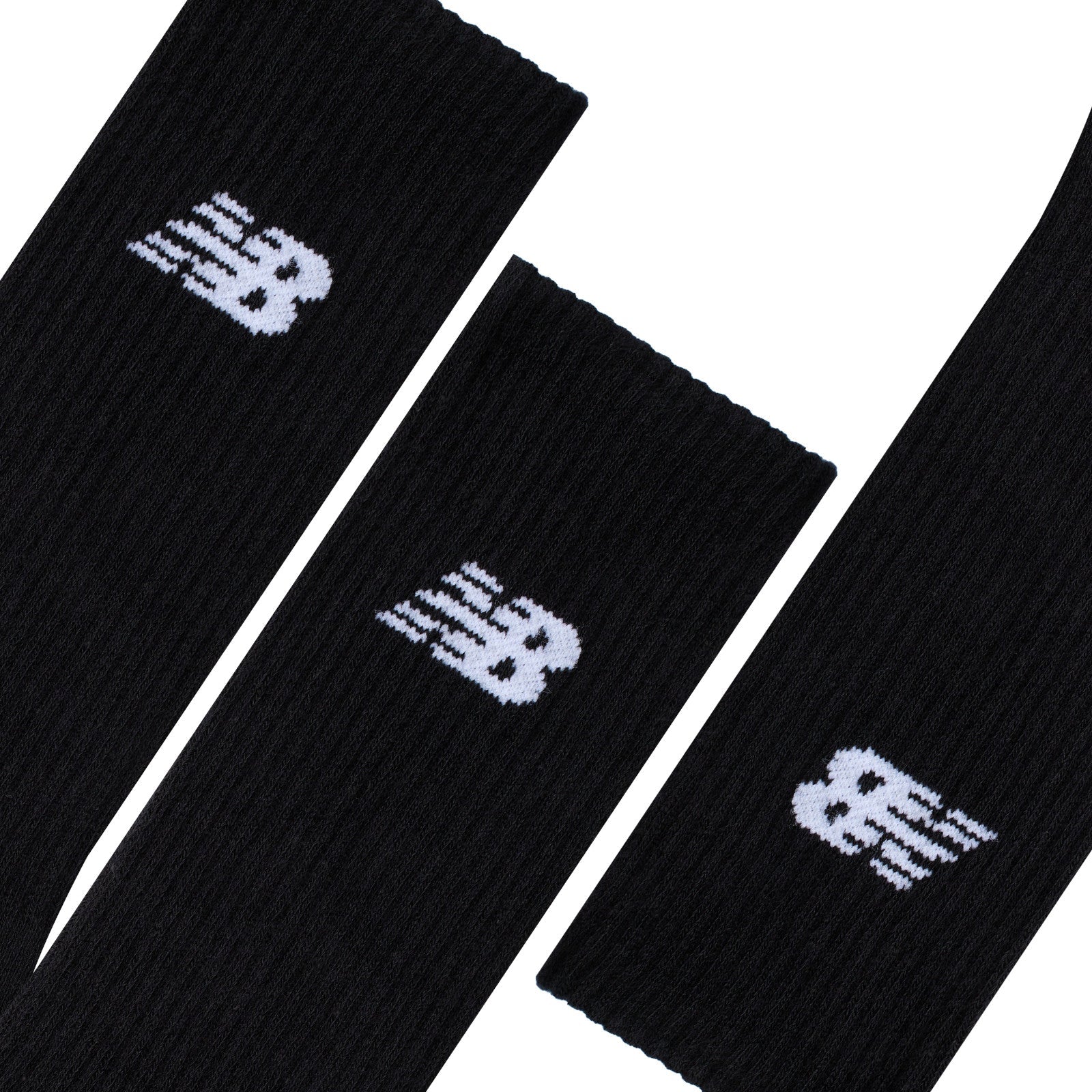 New Balance Everyday Crew Socks Black 3 Pack - ADV Store