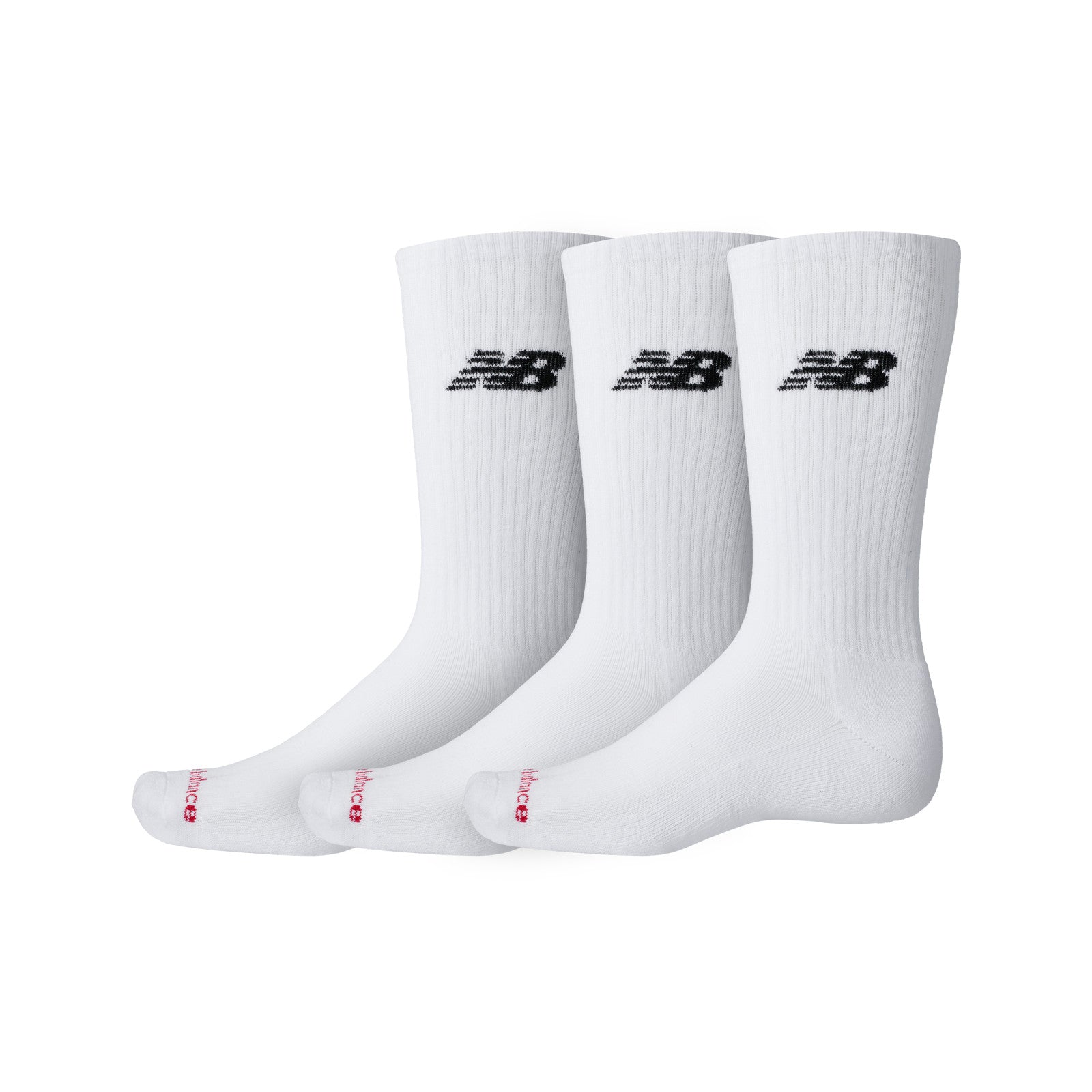 New Balance Everyday Crew Socks White 3 Pack - ADV Store