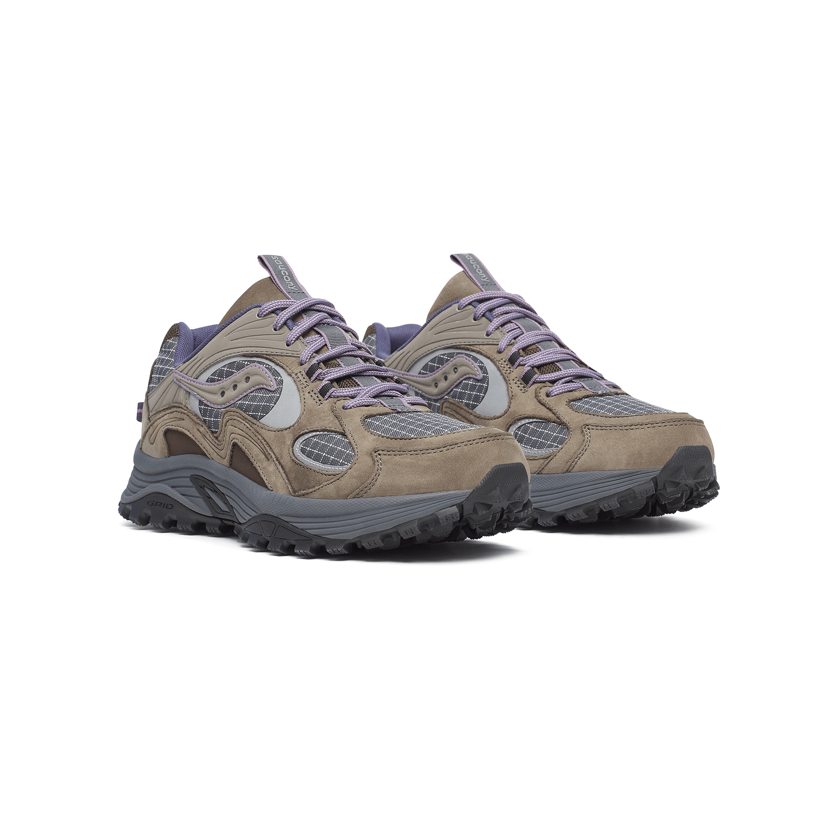 Saucony Grid Aura X Unisex Dark Grey/Mud - ADV Store