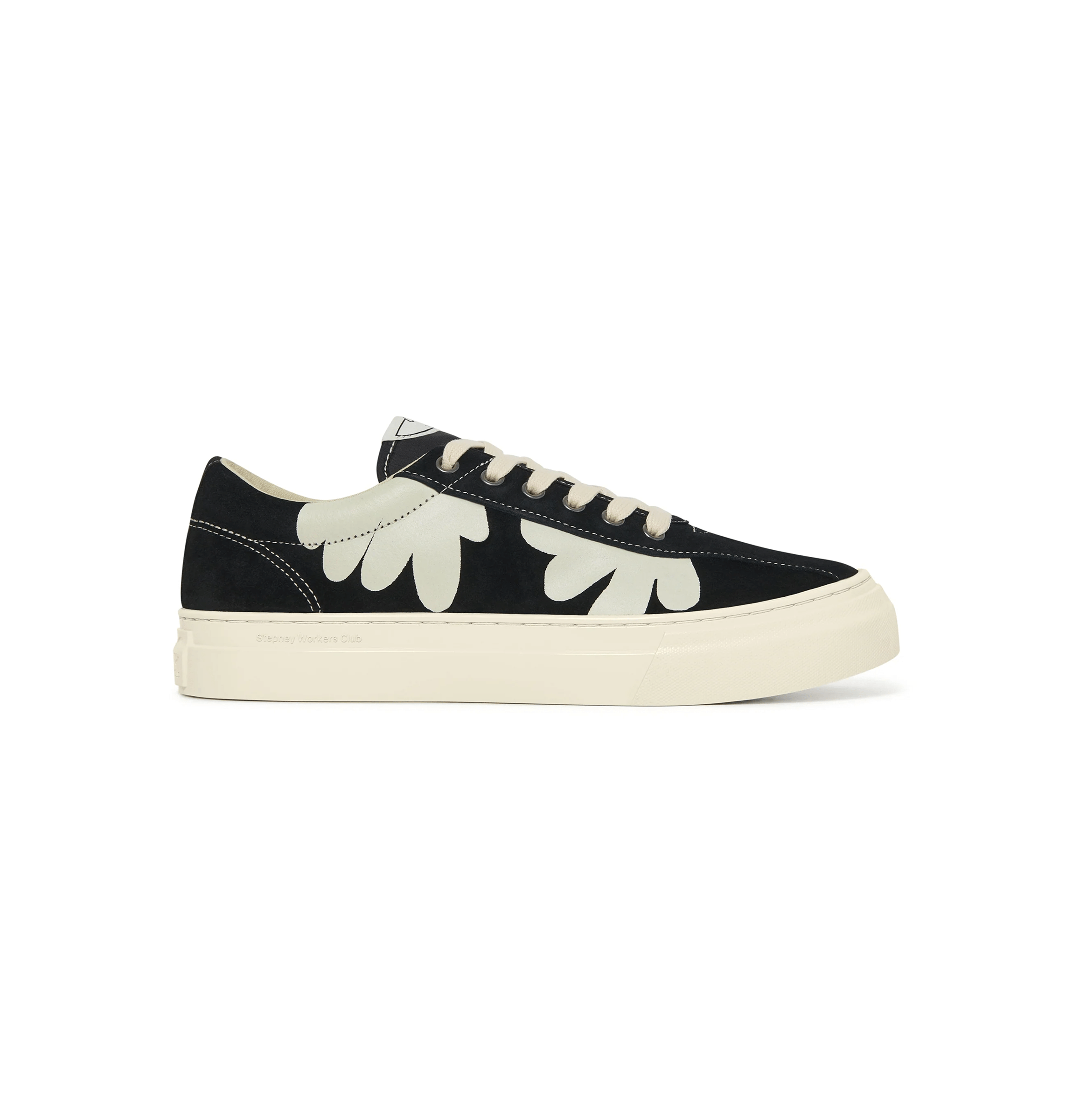 Stepney Workers Club Dellow Cup Shroom Hands Suede, Black/White - @dv