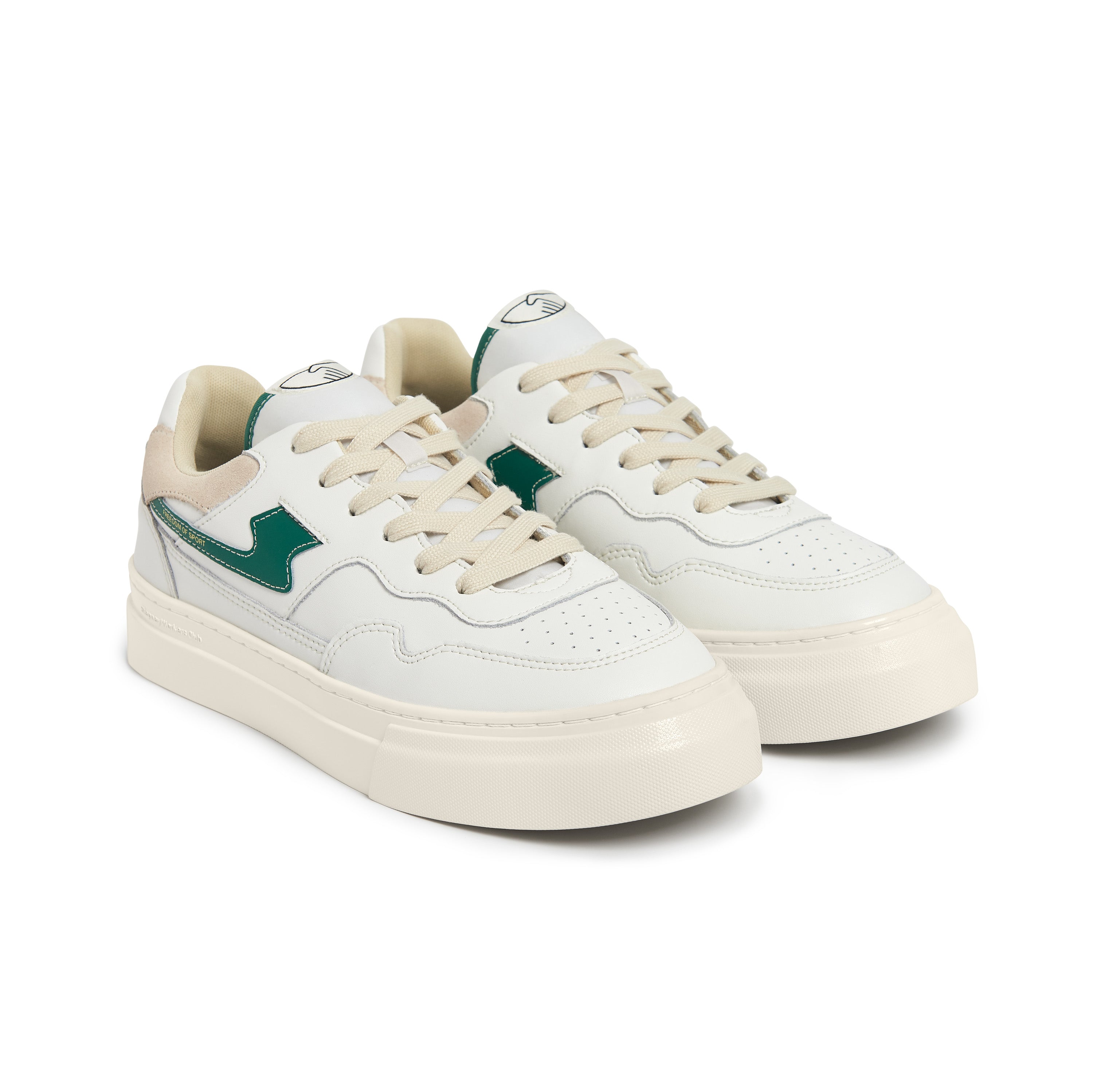 Stepney Workers Club Pearl S - Strike Leather White / Green - @dv