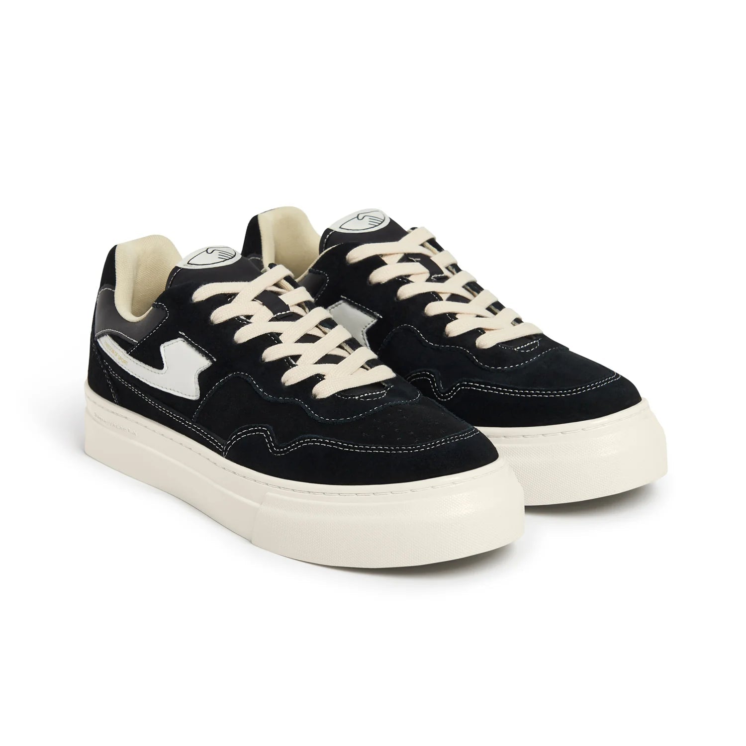 Stepney Workers Club Pearl S - Strike Suede Black/White - @dv