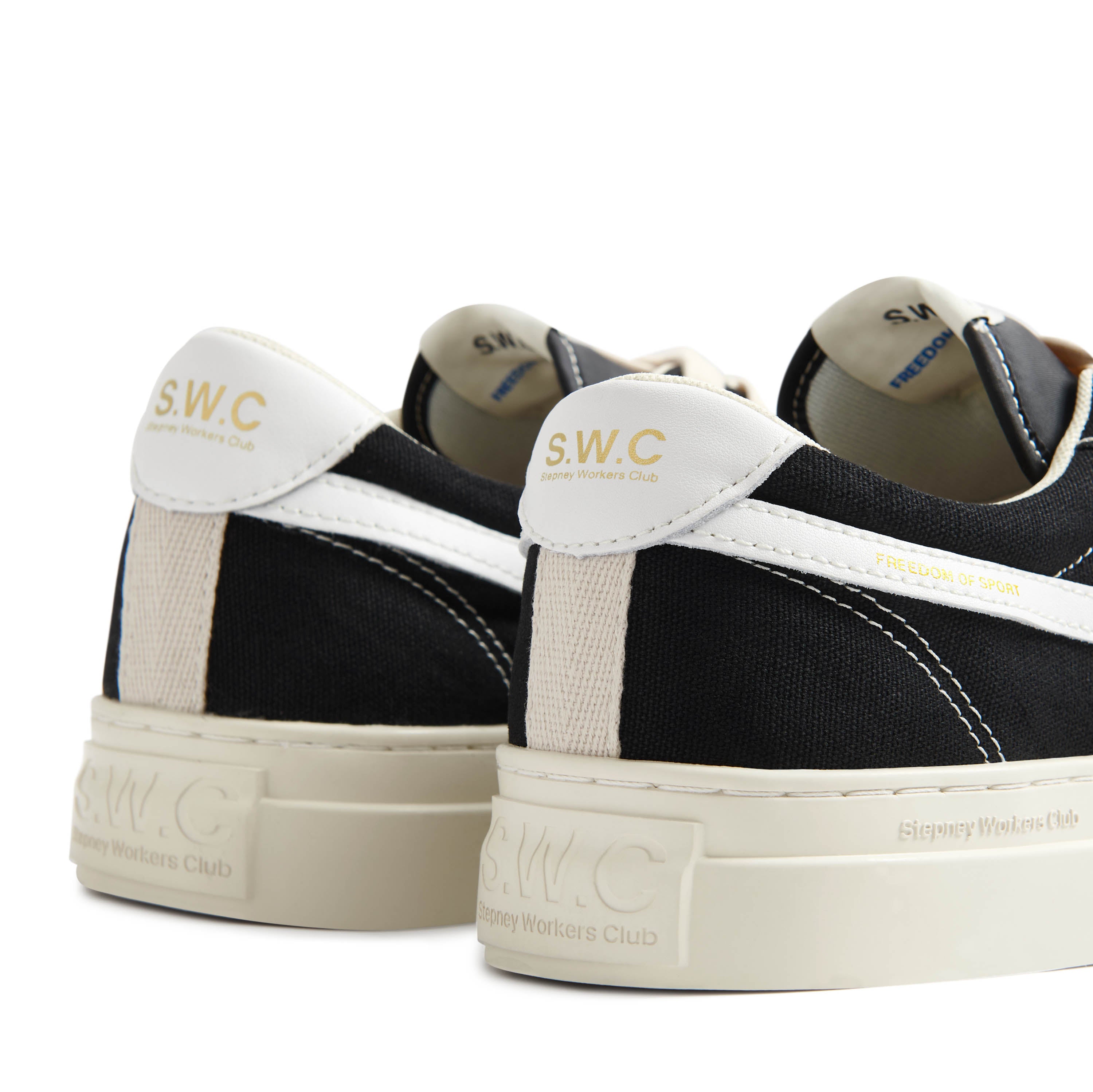 Stepney Workers Club Pearl S - Strike Suede Black/White - @dv