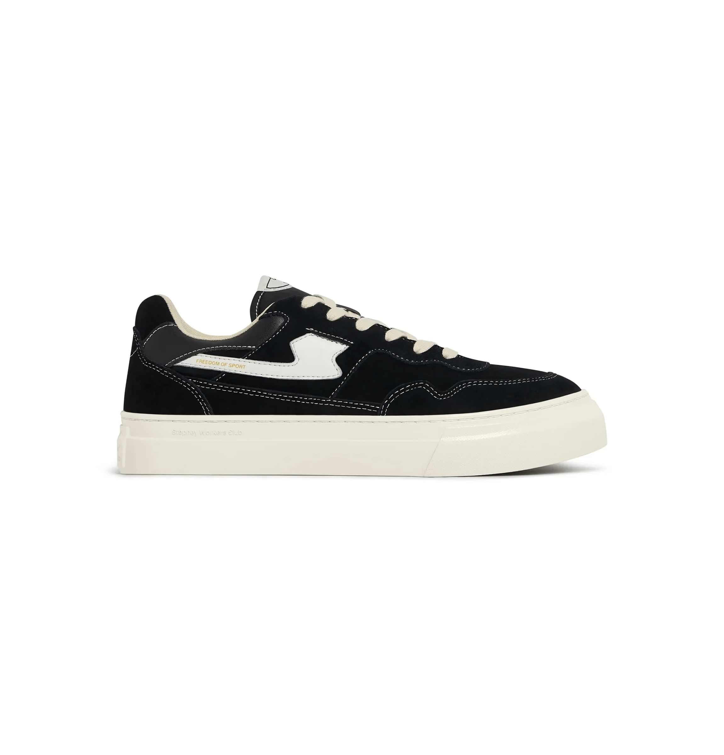 Stepney Workers Club Pearl S - Strike Suede Black/White - @dv