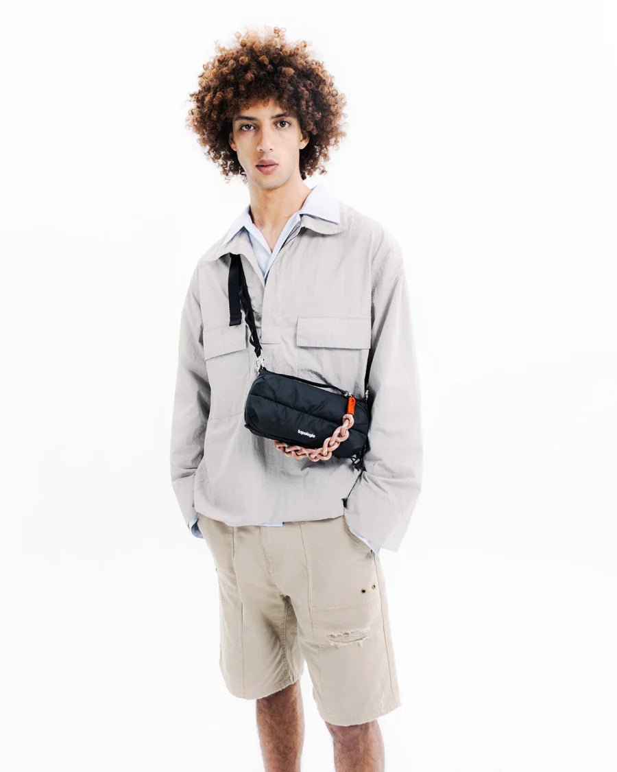 Topologie Wares Bags Bottle Sacoche Medium Black Puffer - @dv