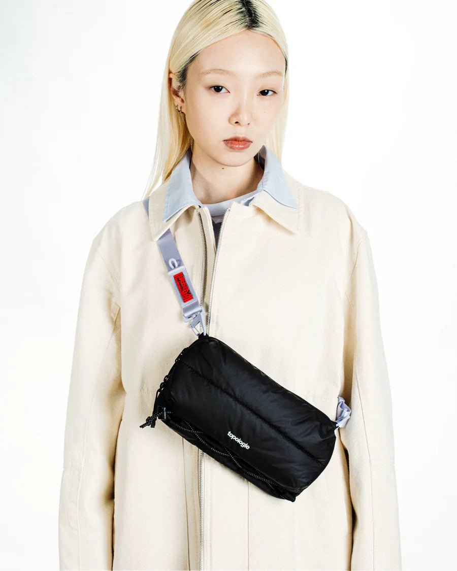 Topologie Wares Bags Bottle Sacoche Medium Black Puffer - @dv