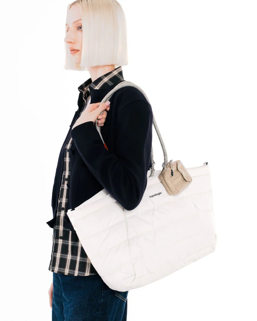 Topologie Wares Bags Marche Tote Medium Taupe Puffer - @dv