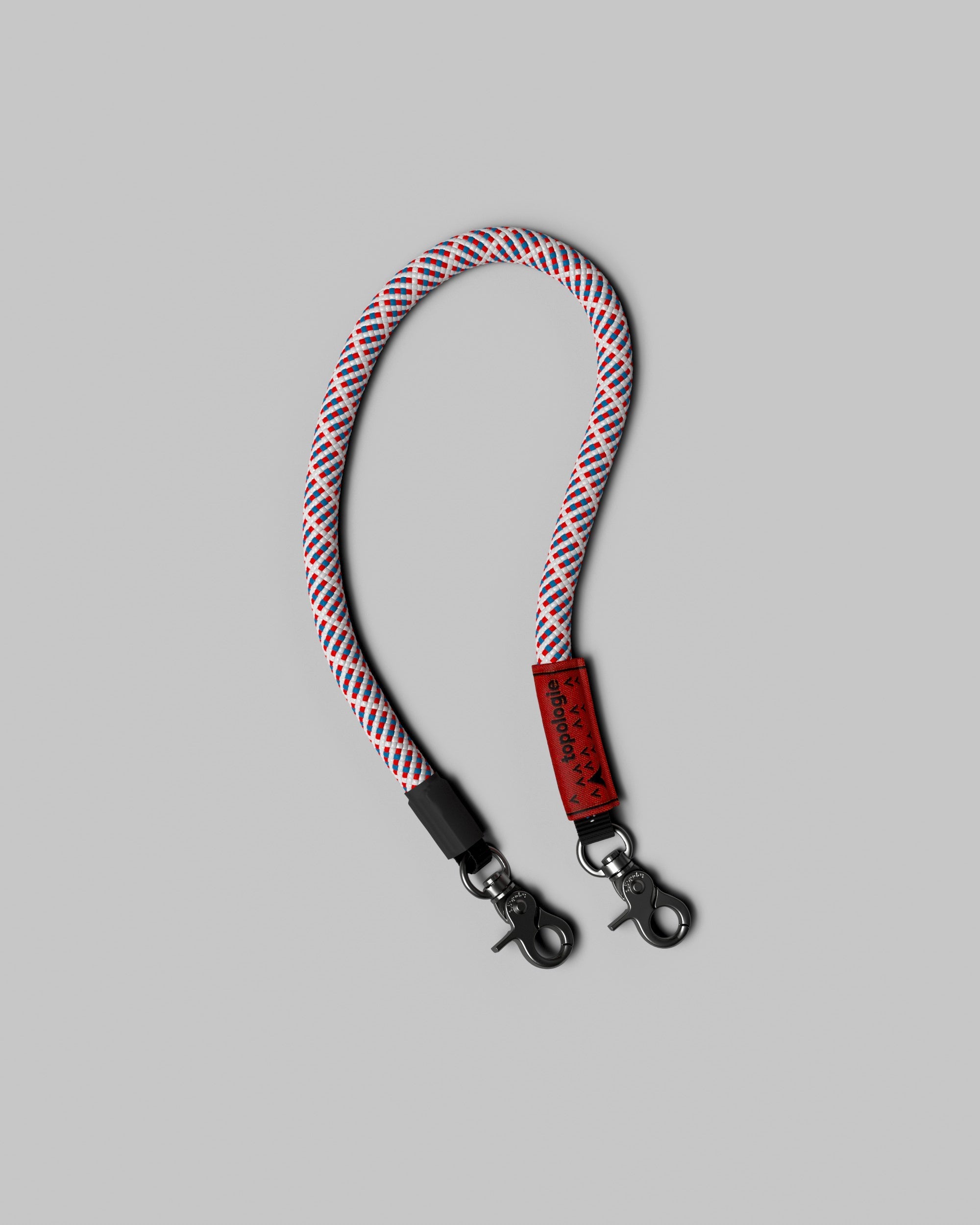 Topologie Wares Straps 10mm Wrist Strap Red White Blue Lattice - @dv